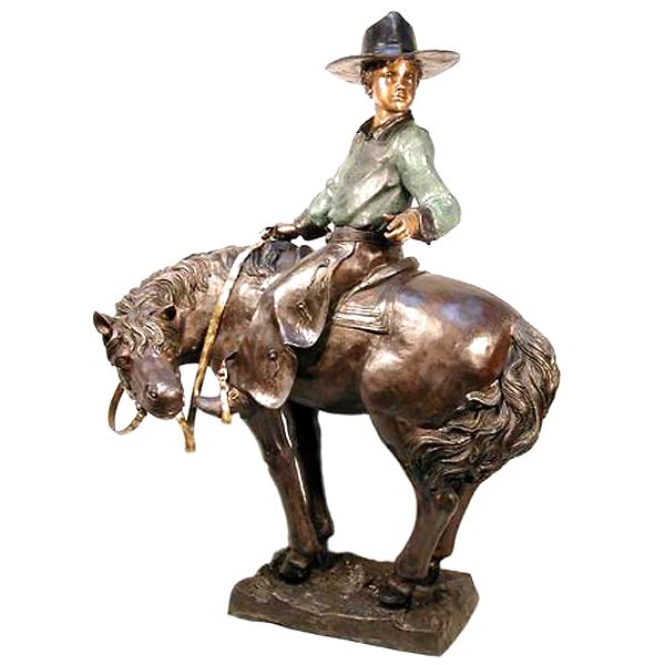Cowboy Kid on Pony - Image 3
