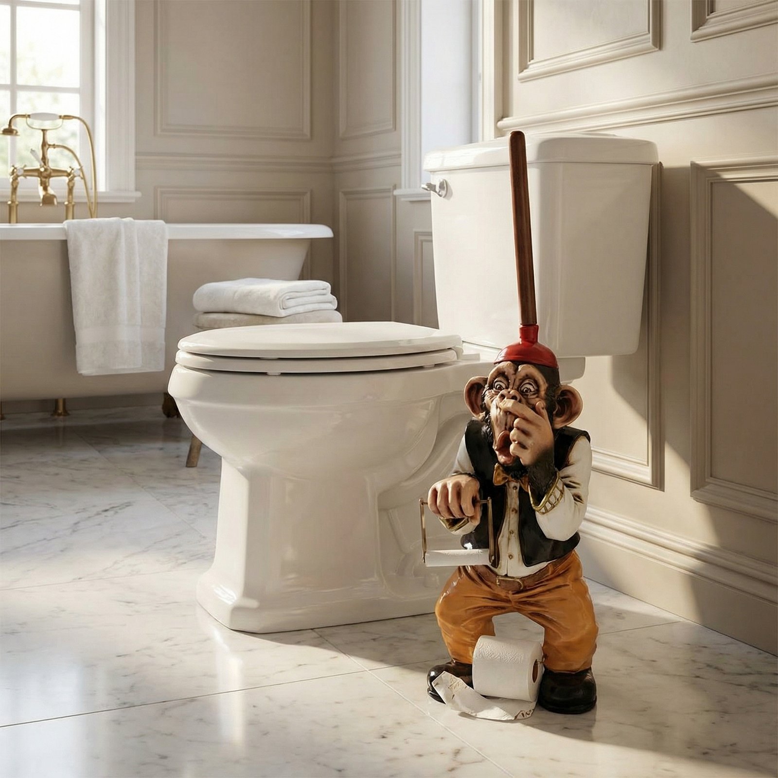 Toilet Monkey TP Holder