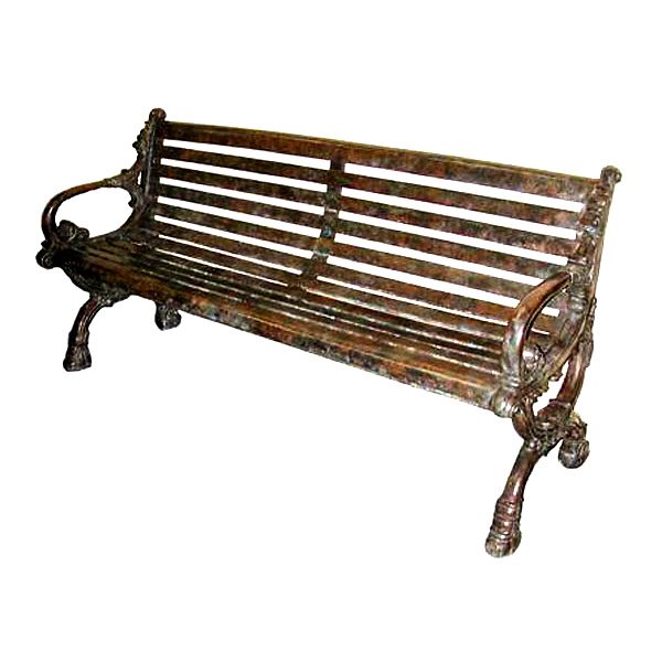Bronze Park Bench - Image 3