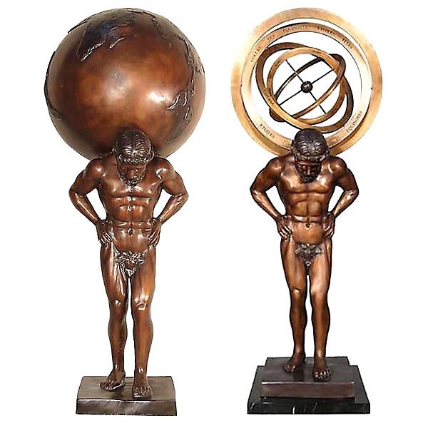 Pair Men Sundial Globe (KIT) - Image 3