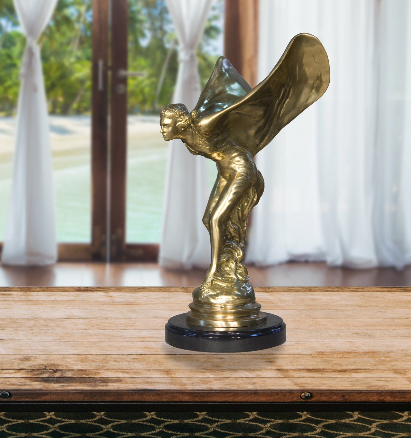 Bronze and Nickel Spirit of Ecstasy 15 Inch