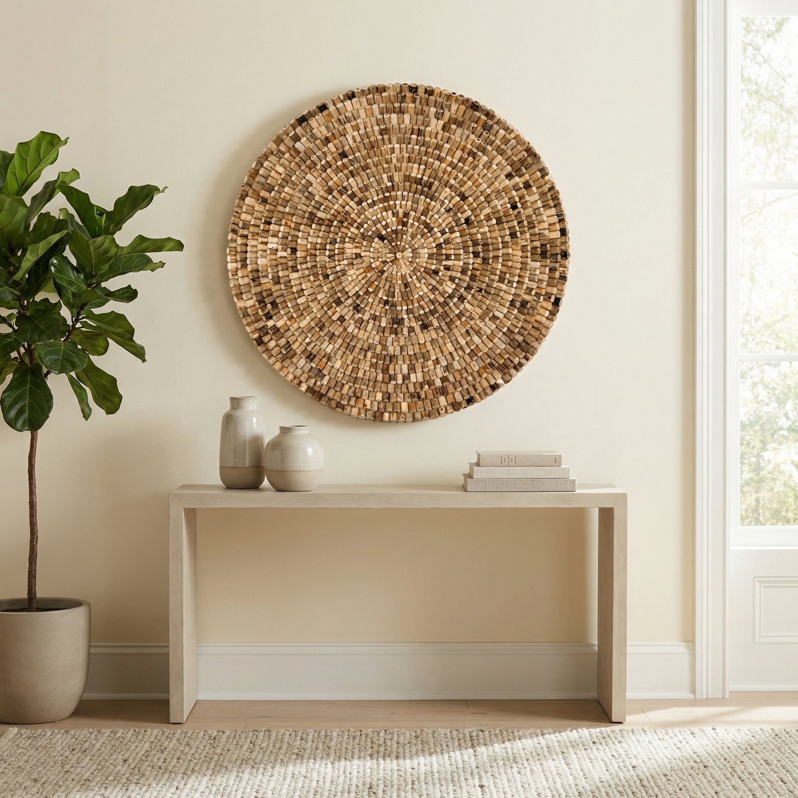 Wood Wall Art Round 60 Inch Diameter