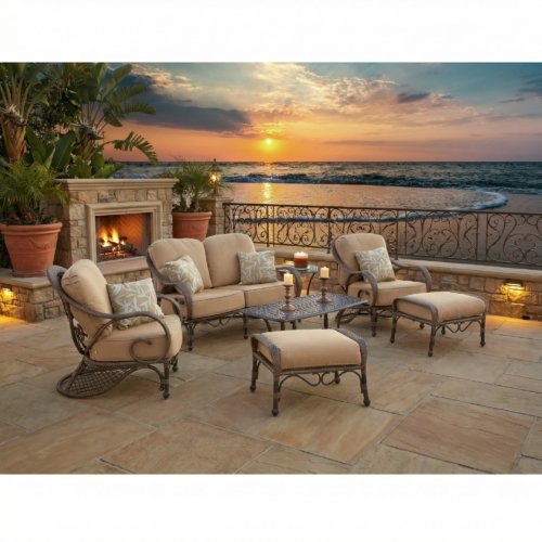 Grand Bonaire Weave Outdoor 7 Piece Outdoor Set (KIT)