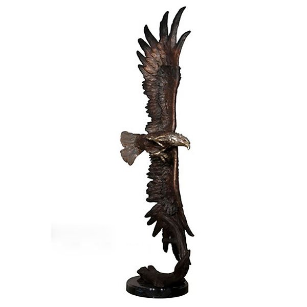 Eagle Flying on Marble Base - Image 3
