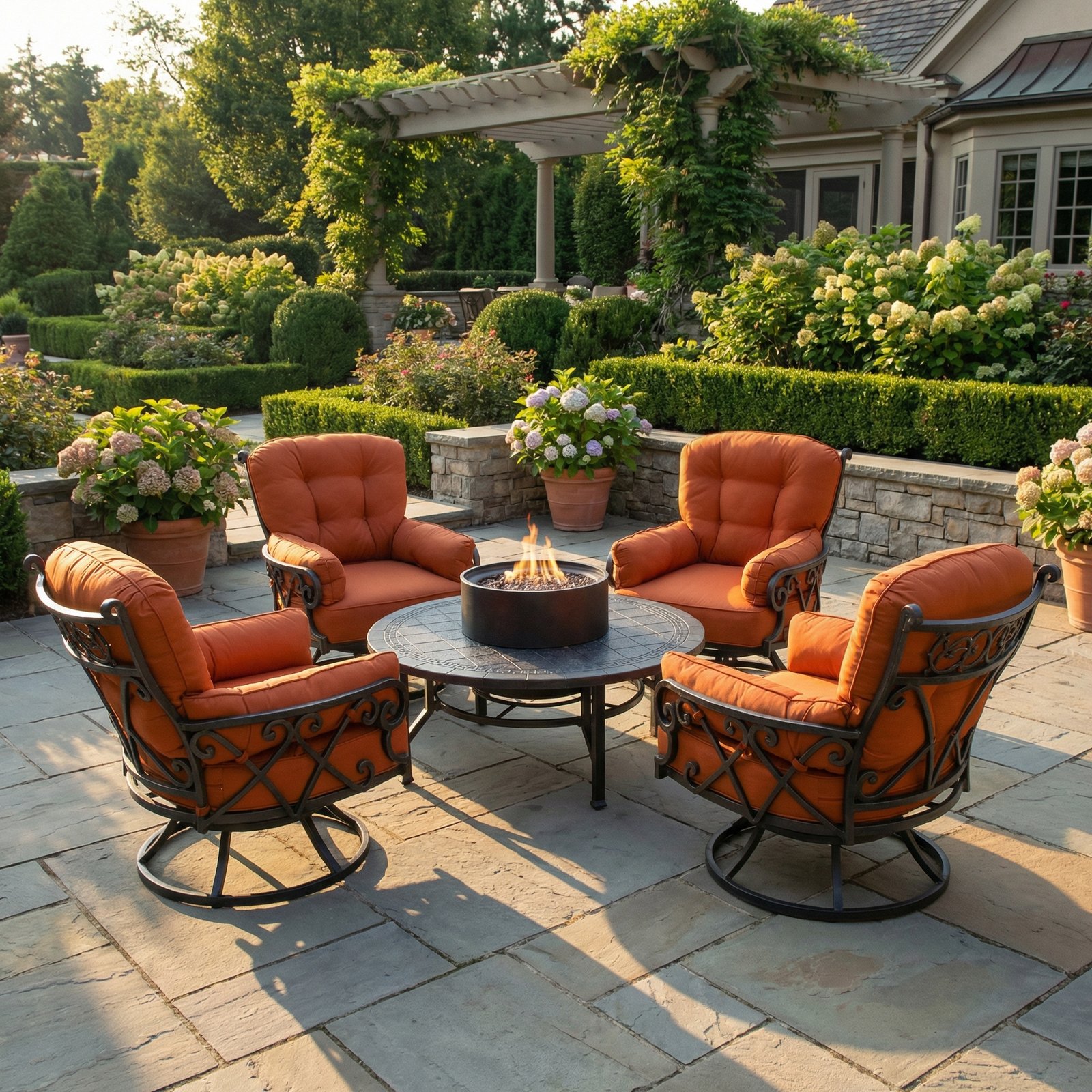 Chillounger All Inclusive Outdoor Firepit Club Set (KIT)