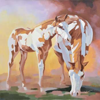 Patched Horses Giclee