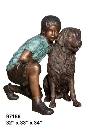Boy Sitting With Dog - Image 3