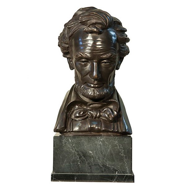 Lincoln Bust on Marble Base - Image 3