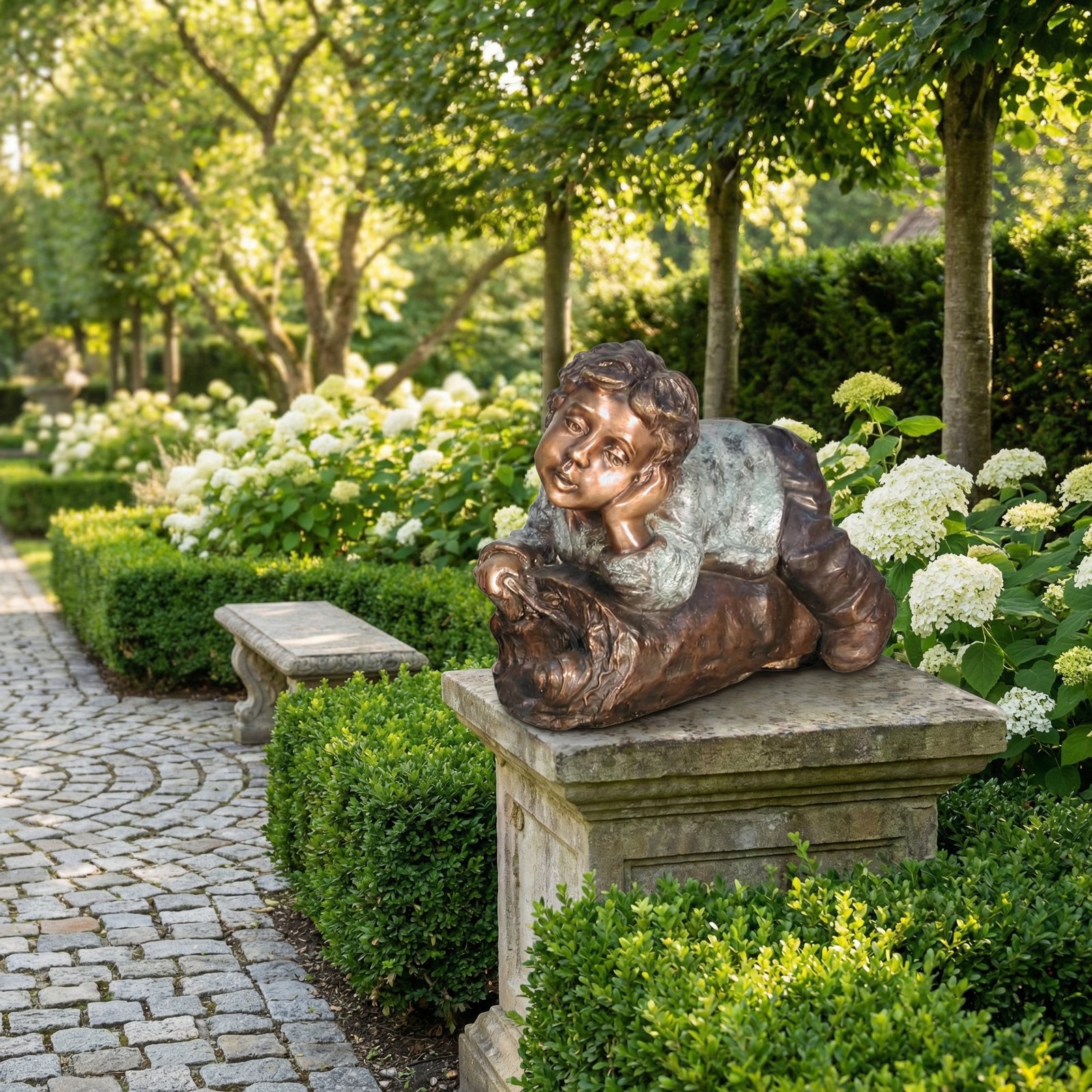 Boy On Log