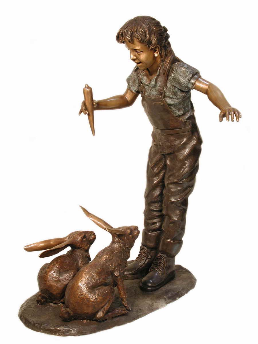 Girl with Rabbits - Image 3