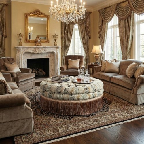 Hawthorne Round Ottoman