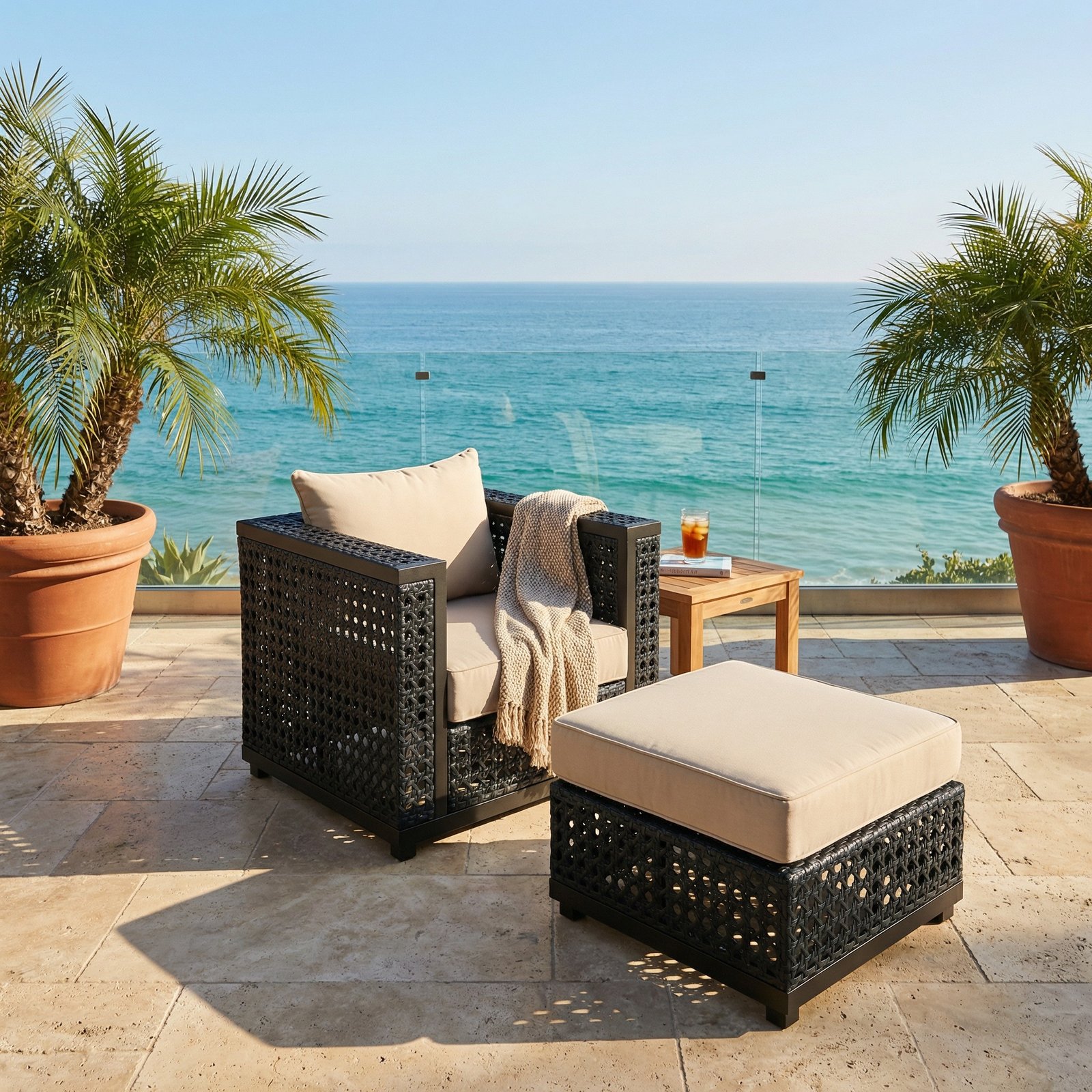 Monterey Outdoor Club Ottoman