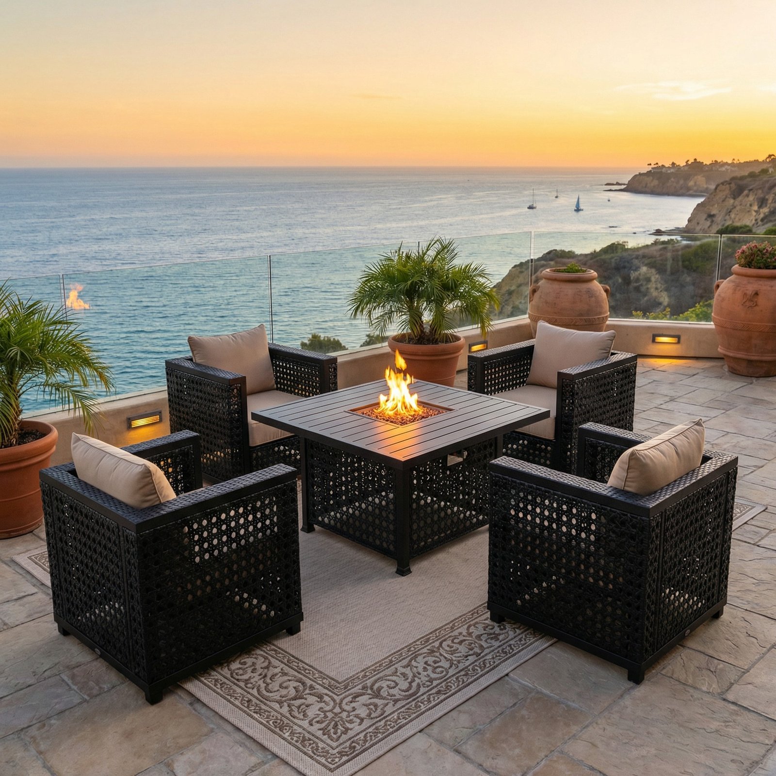 Monterey Gas Chat Table