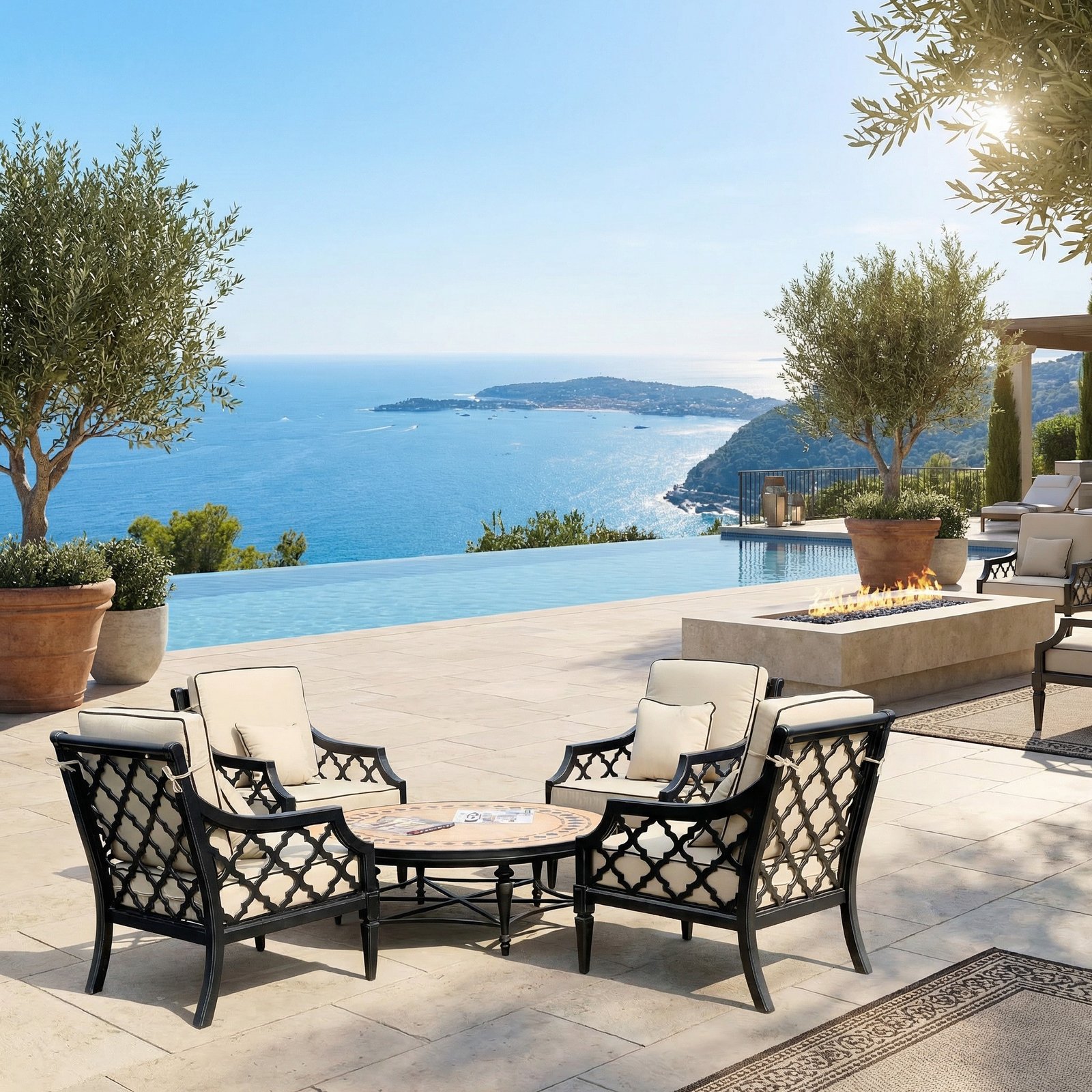 Astoria Outdoor Deep Seating Set of 5 (KIT)