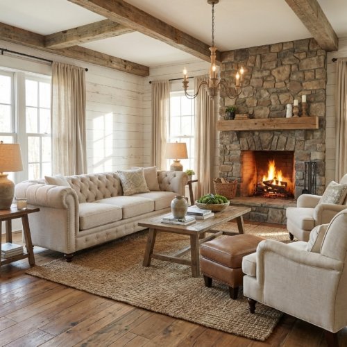Classic Chesterfield Dark Linen Sofa