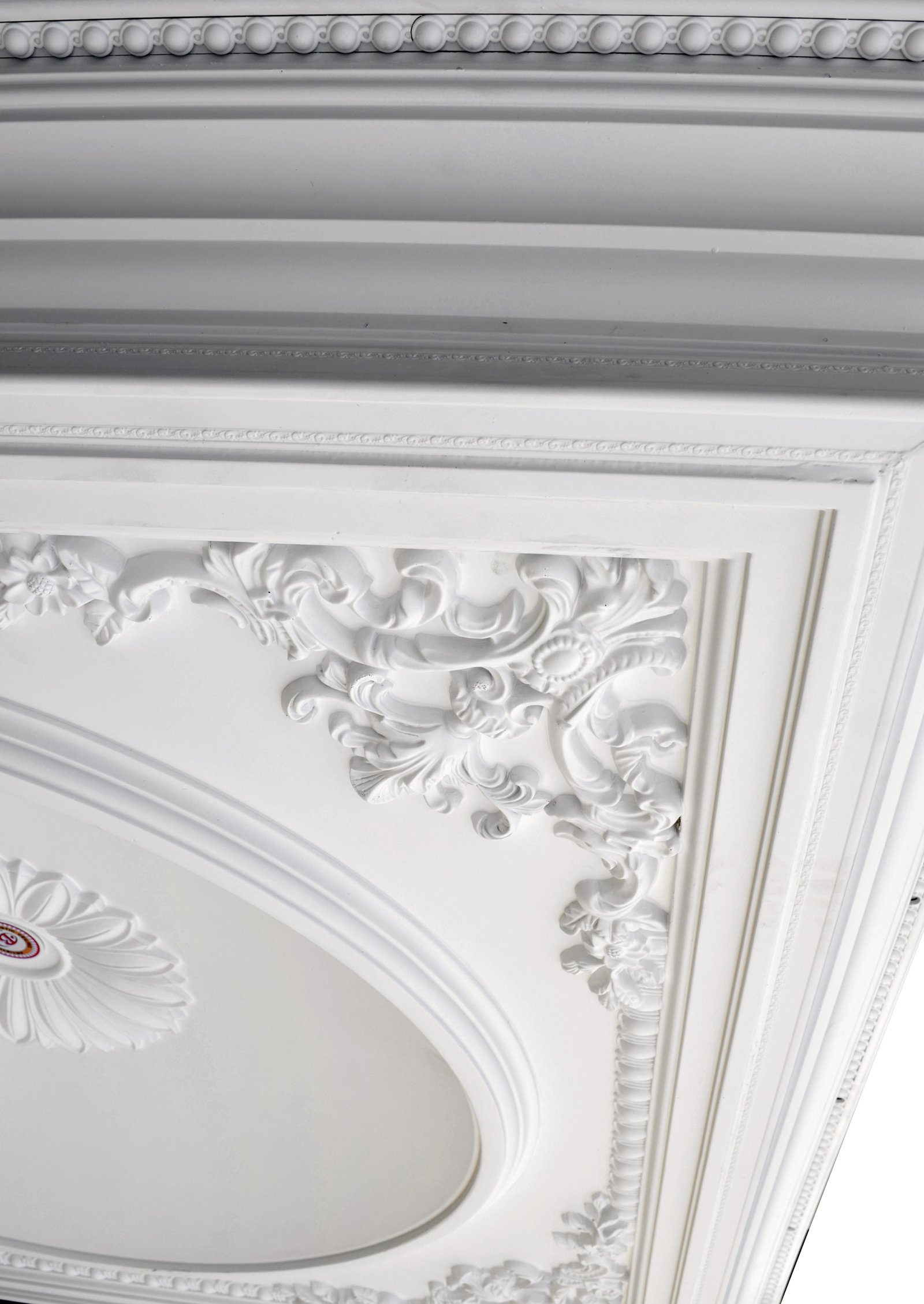 Elegant Large Dome Ceiling Medallion 58 Inch Square - Image 5