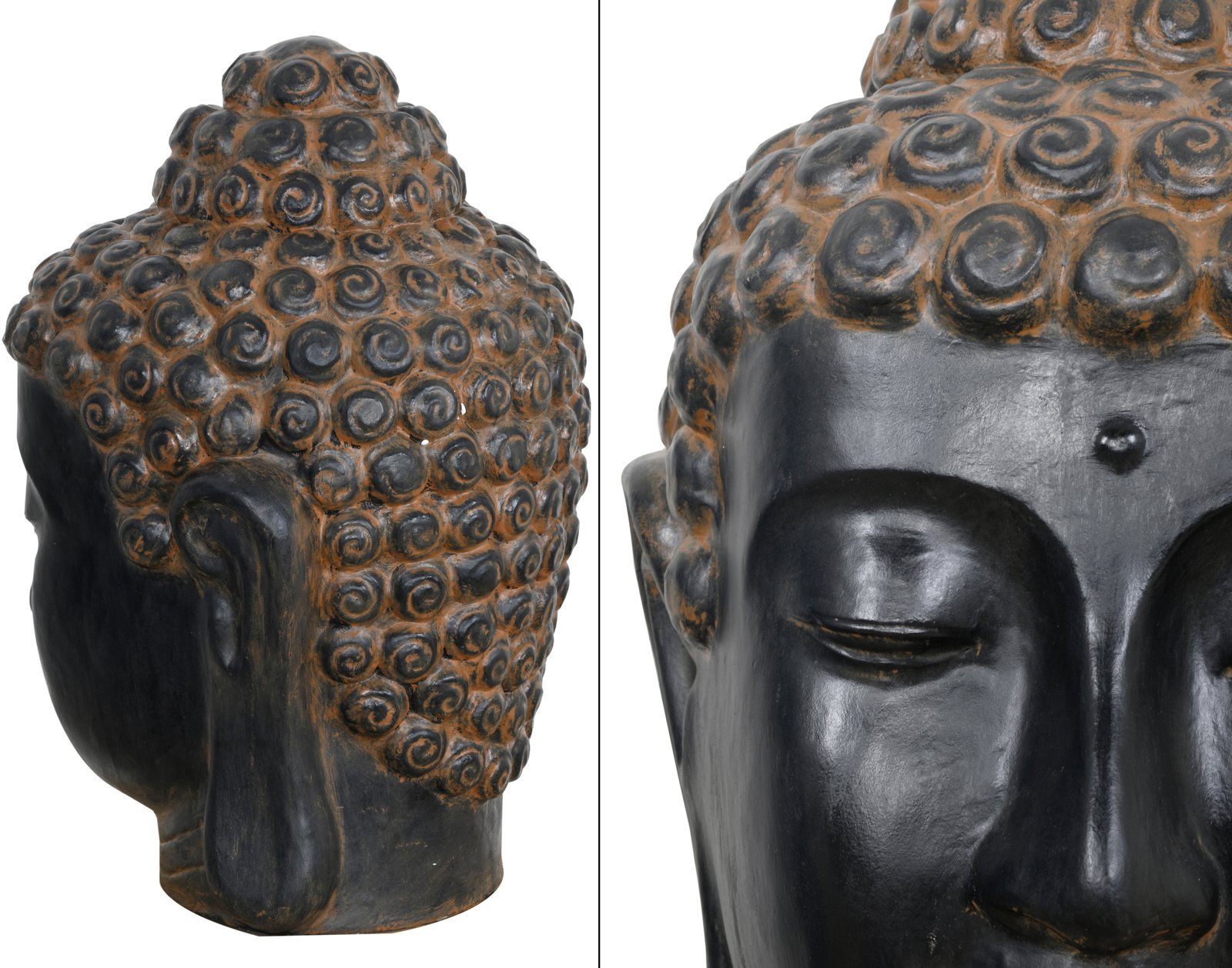Buddha Head Small Black Earthy - Image 5
