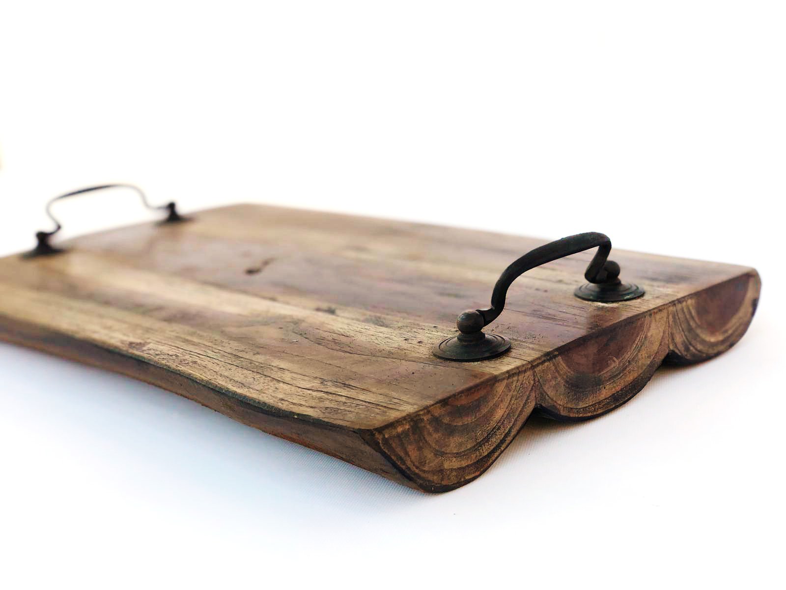 Teak Parisian 10" Wide Cutting Board With Handles 15.75" Long