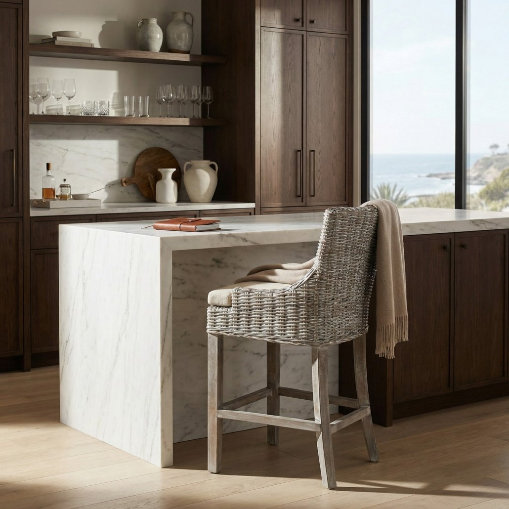 Alfresco Bar Stool Kuba Weave Savannah Wash