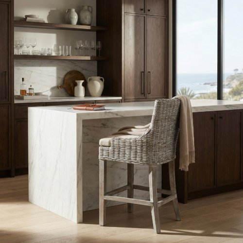 Alfresco Bar Stool Kuba Weave Savannah Wash