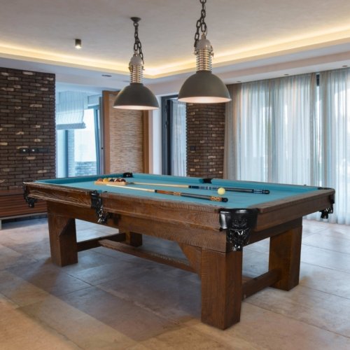 Bungalow Ash Wood Slate Top Pool Table