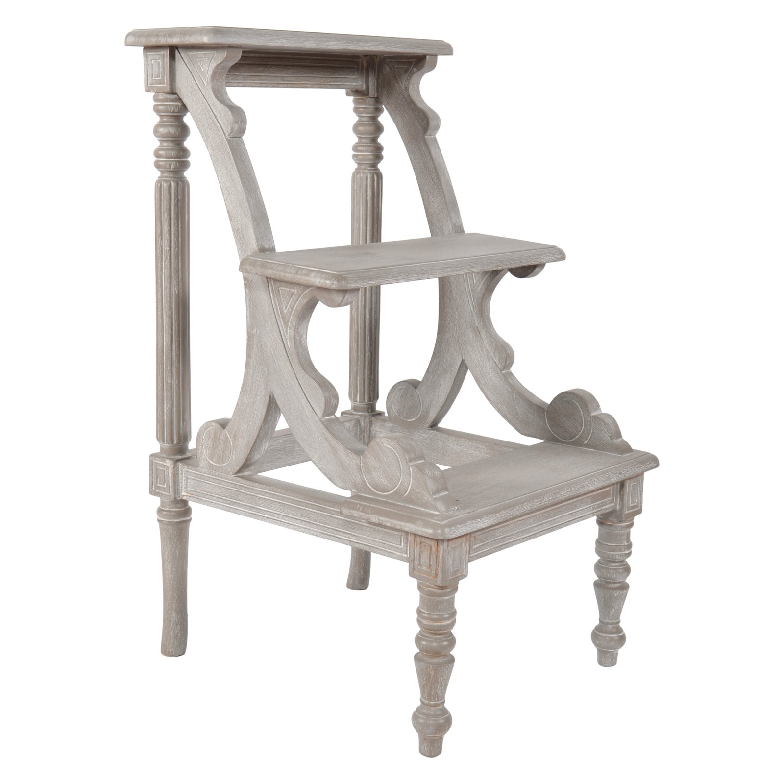Mystique Gray Library Stepladder - Image 2