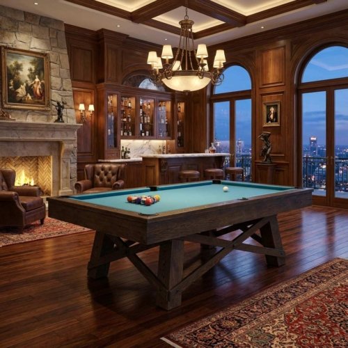 8ft Ashwood Slate Top Pool Table Craftsman