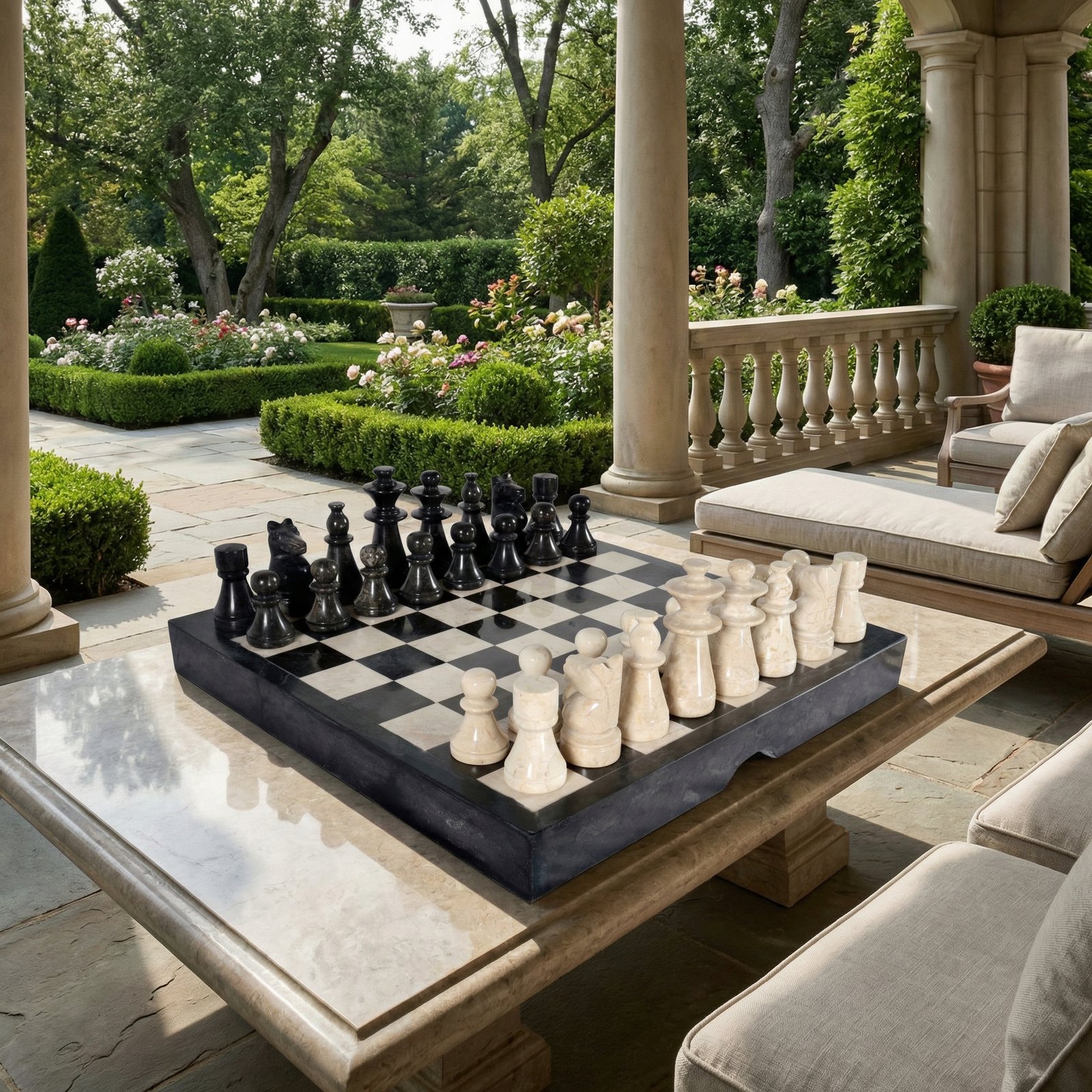 Hand Carved Marble Chess Set