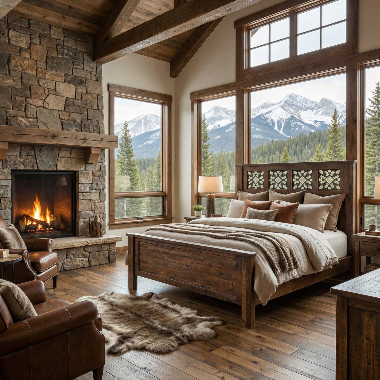 Mountain Studio Vintage King Bed