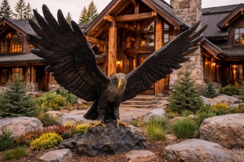 Bronze Eagle Turn Right