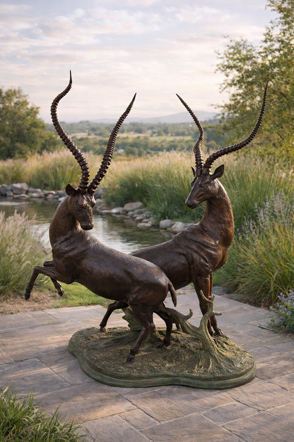 Bronze Two Deers - Image 3