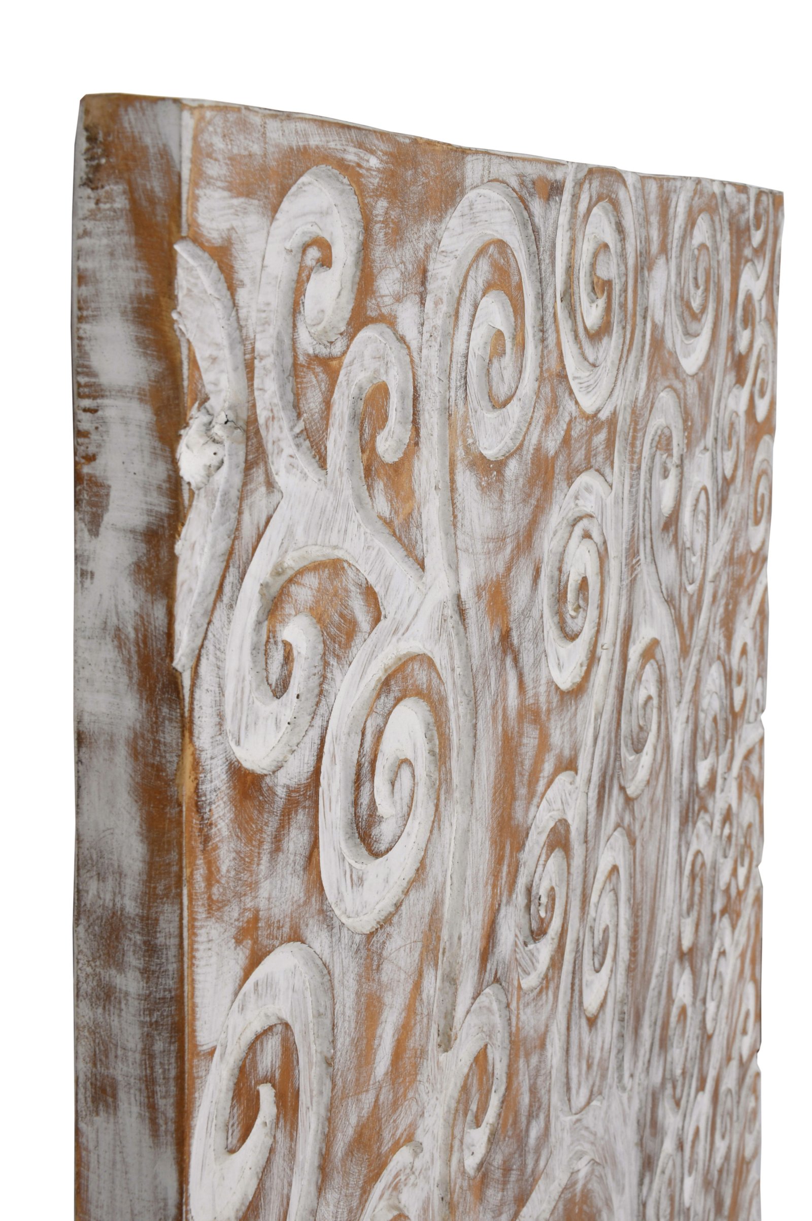 Bayshore Carved Teak Tree of Life Wall Decor Whitewash - Image 3