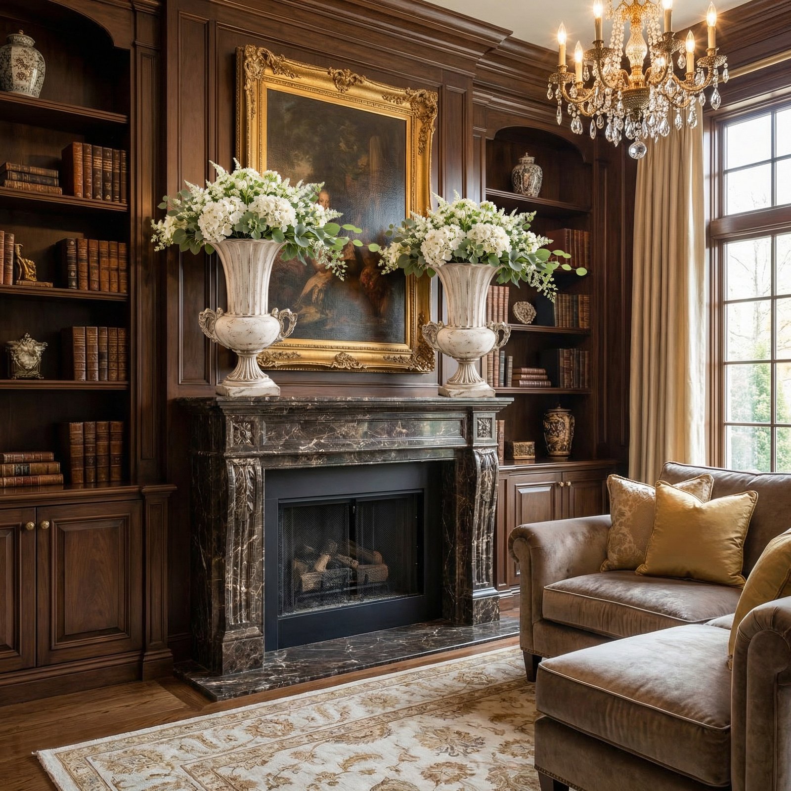Classic Grand Corinthian Distressed Urn