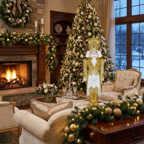 36'H Gold Nutcracker