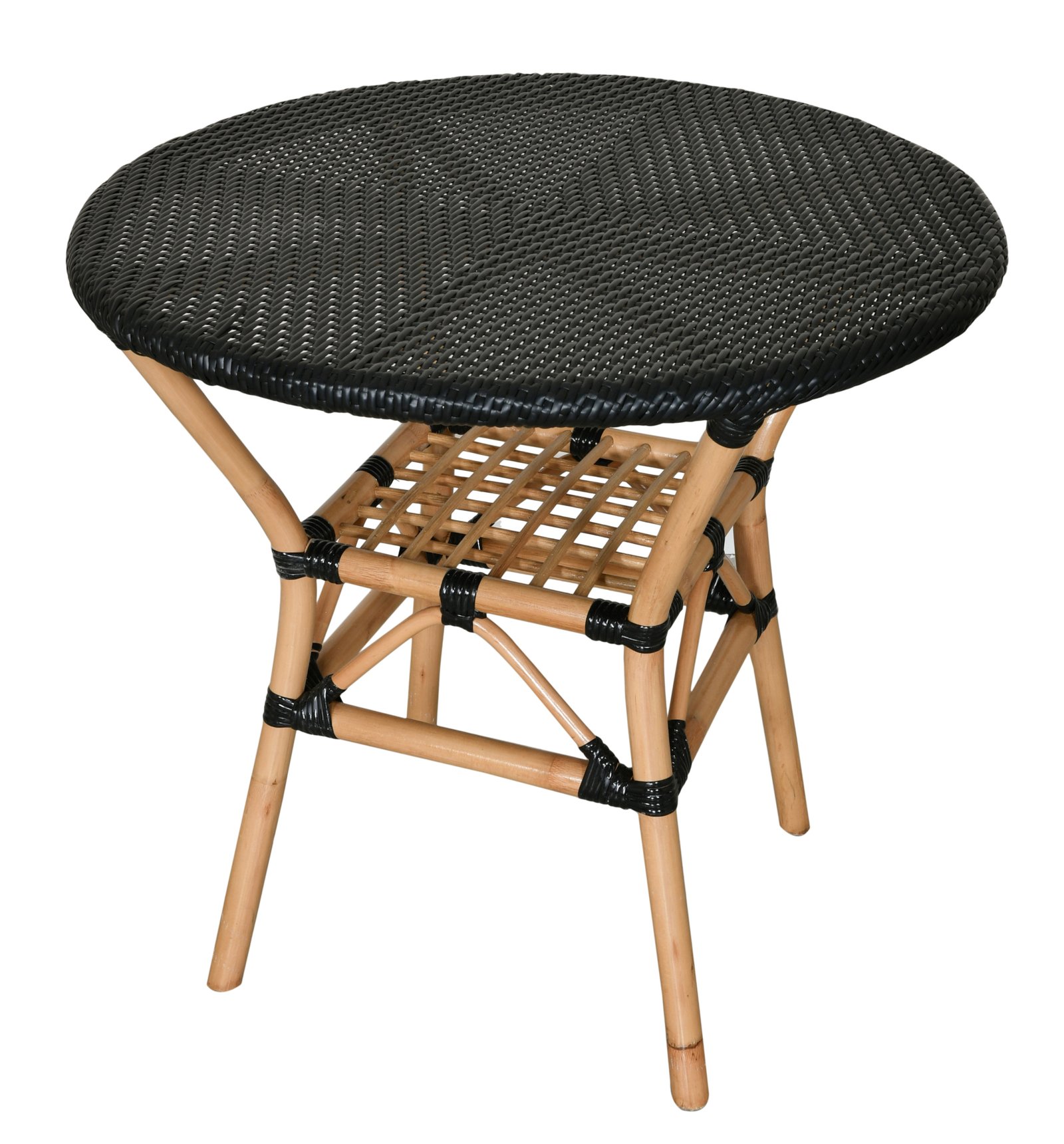 31.5 Inch Diameter Black Bistro Round Table