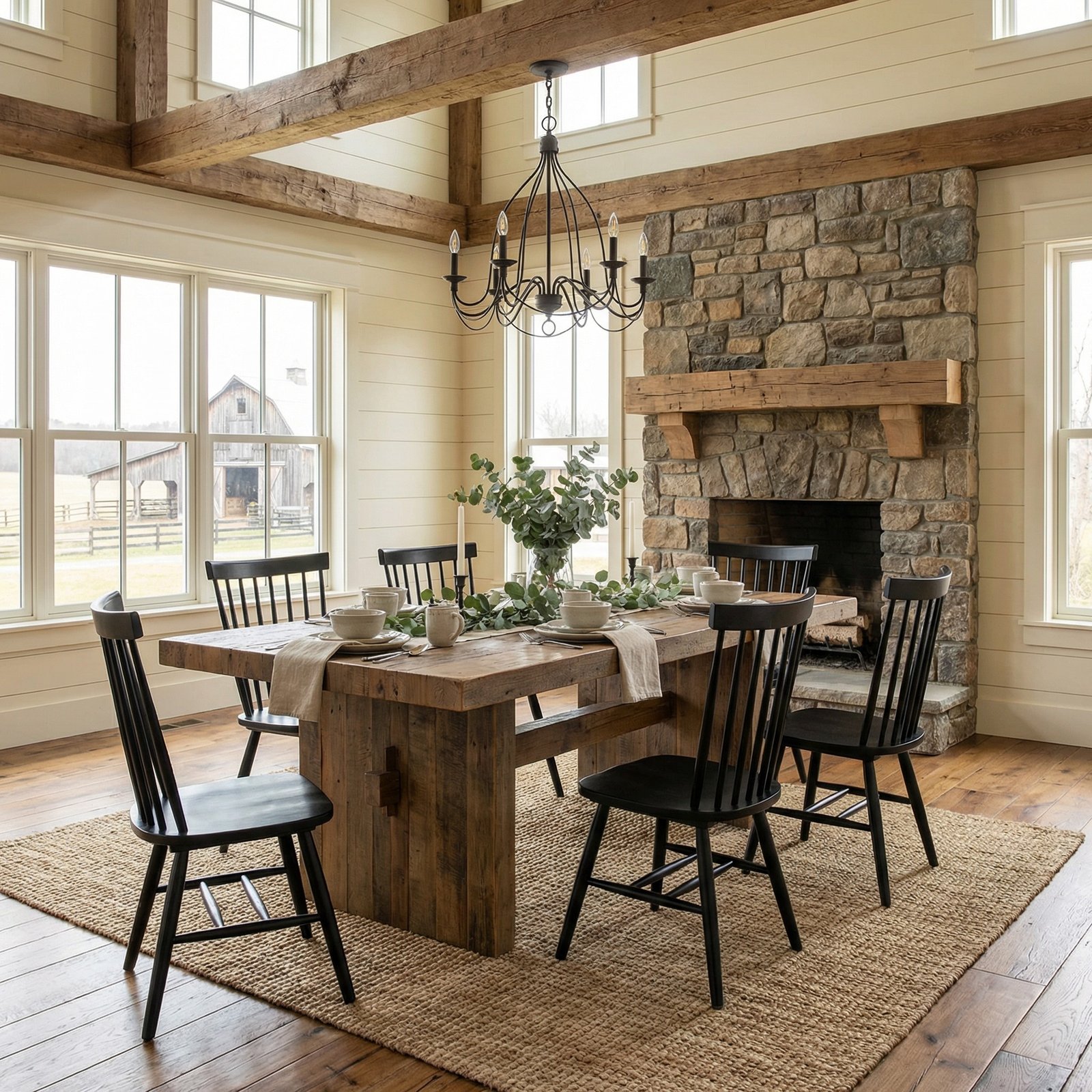 Spindle Slatback Dining Side Chair