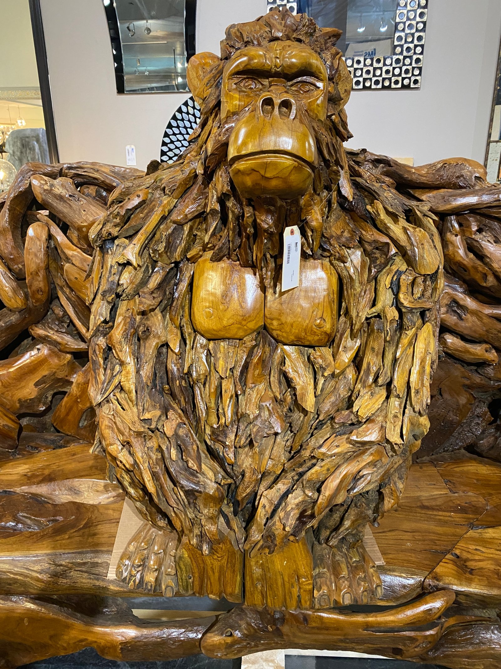 Natural Teak Root Gorilla 52 Inches
