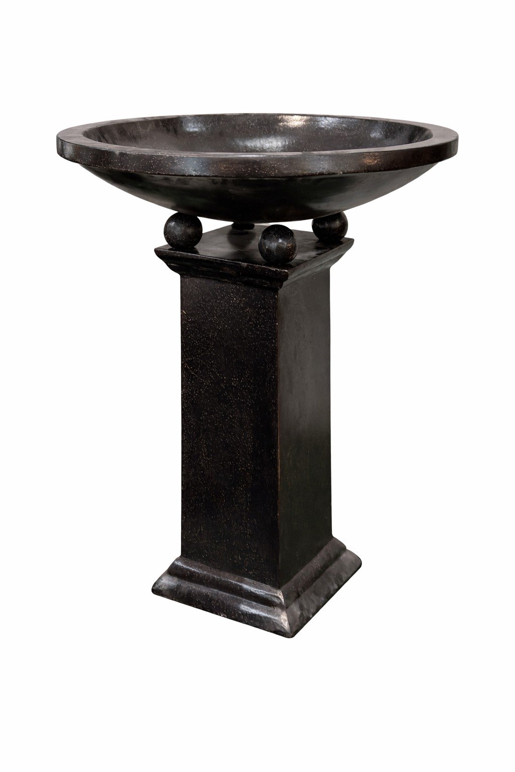 Black Terazzo Pot on Stand 32 - Image 2