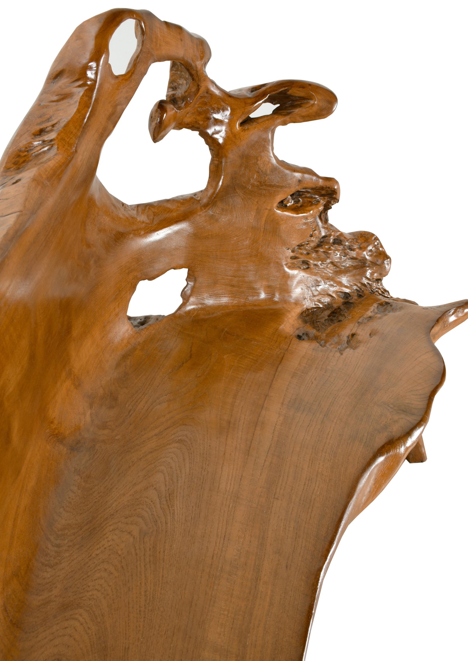Teak Root Bench Medium 55"W x 20"D x 36"H - Image 5