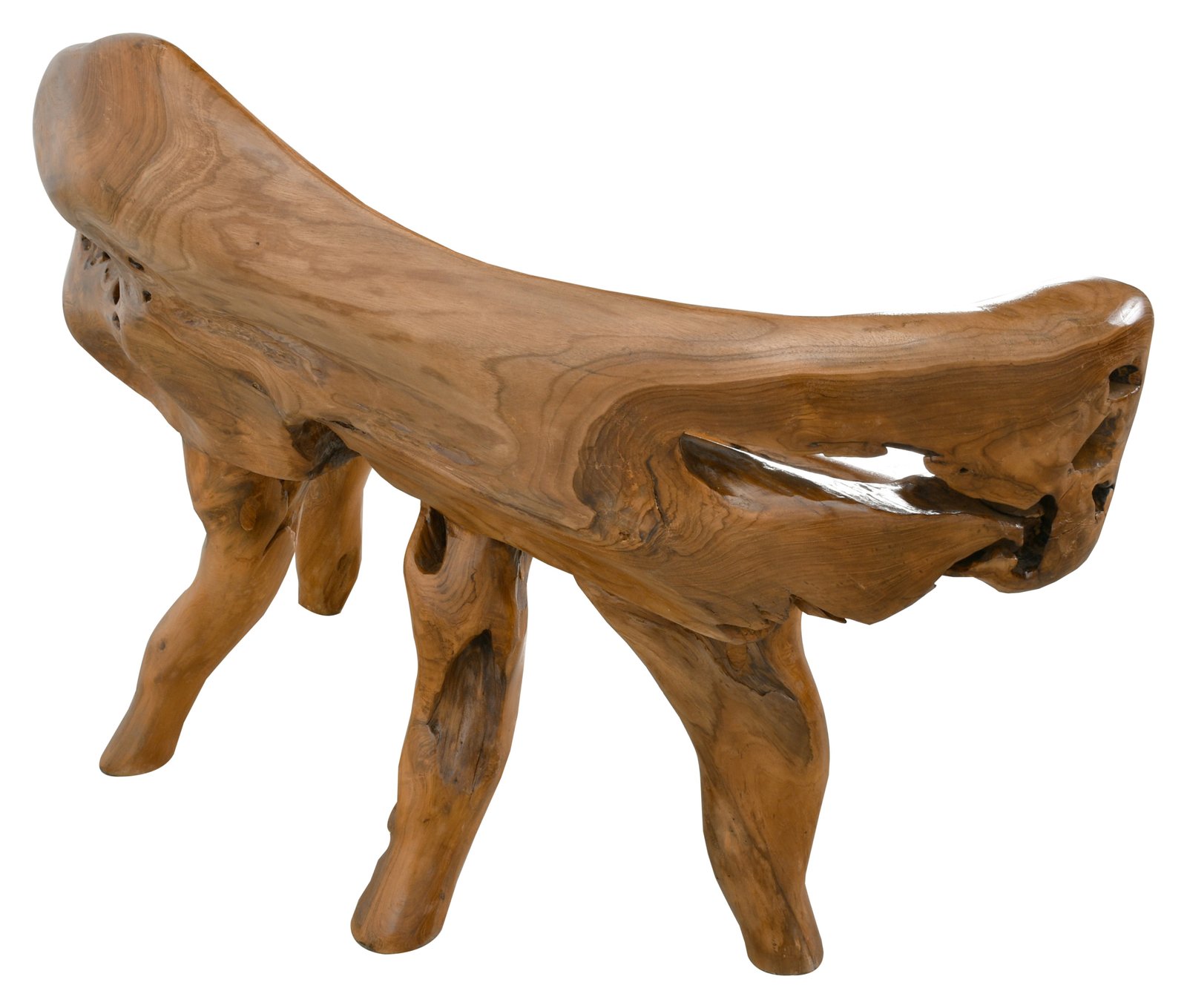 Teak Root Bench Small 37"W x 16.5"D x 32"H - Image 3