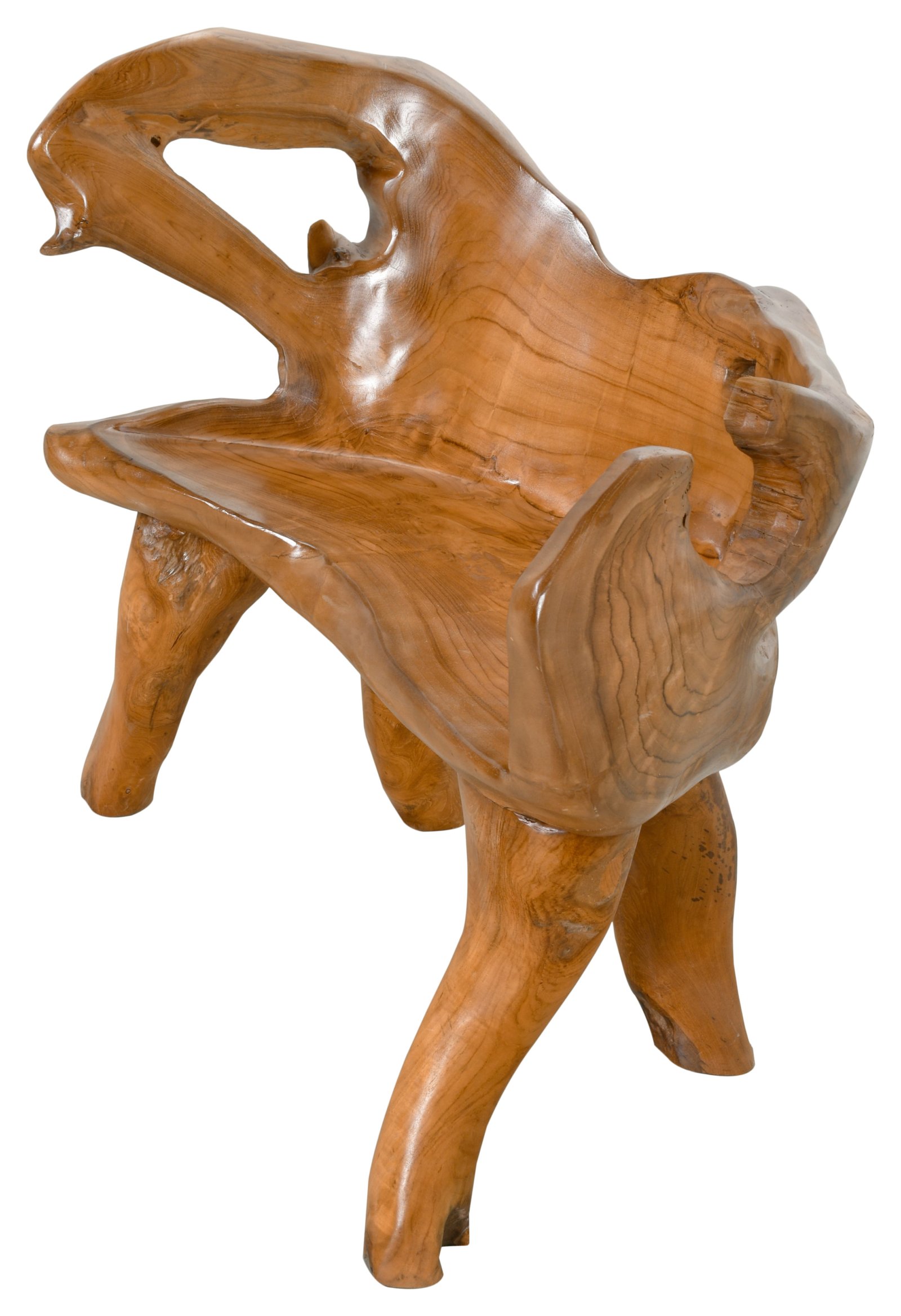 Teak Root Bench Small 41"W x 18"D x 33"H - Image 3