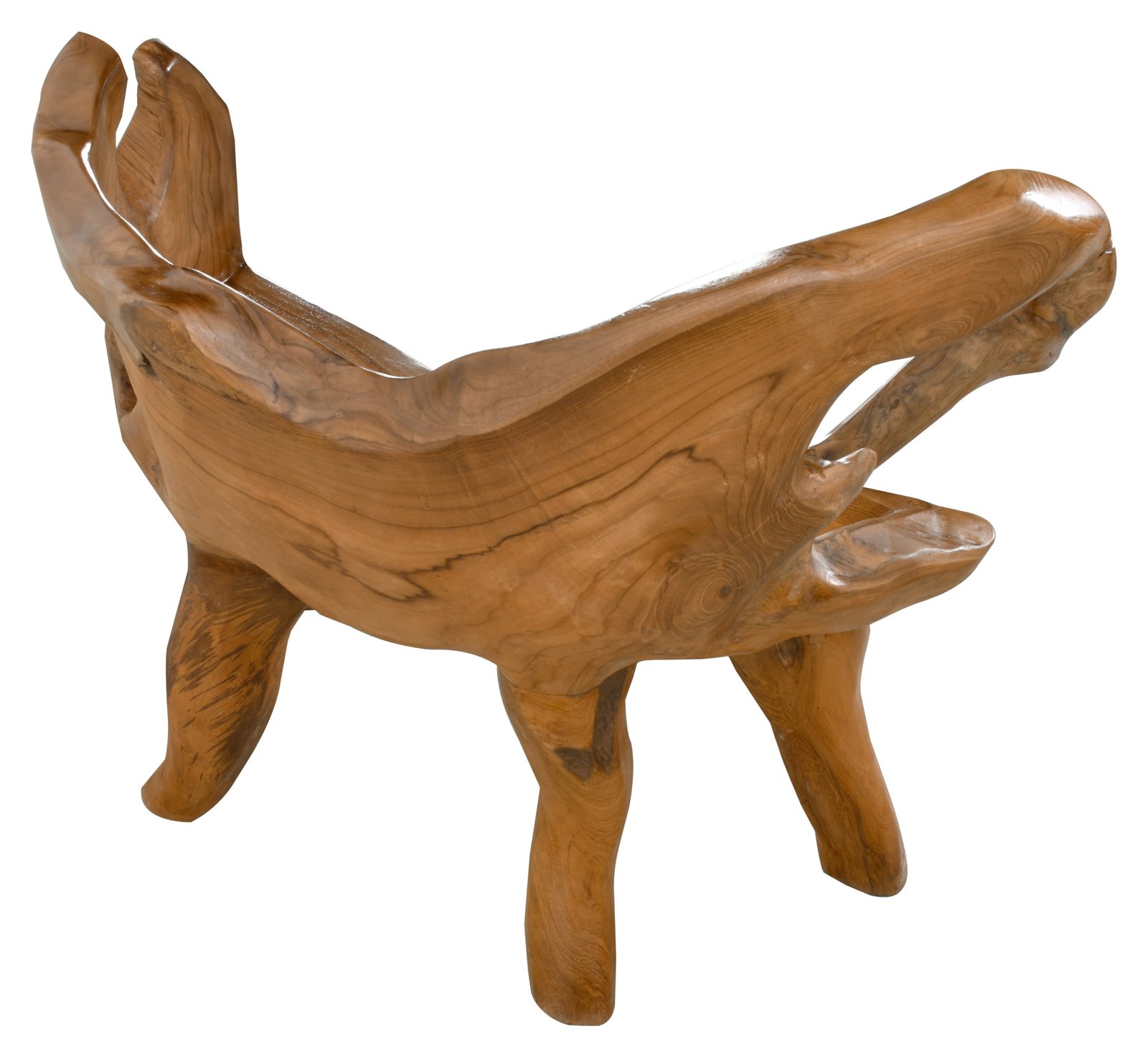 Teak Root Bench Small 41"W x 18"D x 33"H - Image 4
