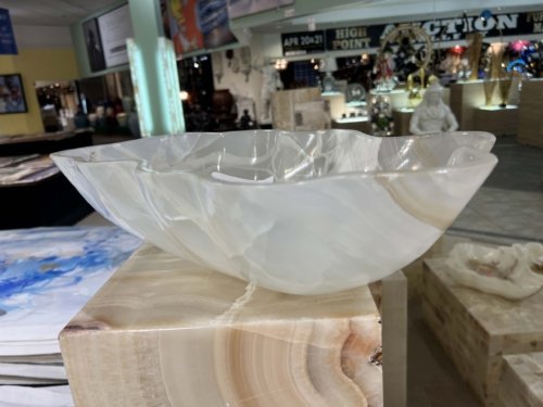 One of a Kind 3"H White Vase