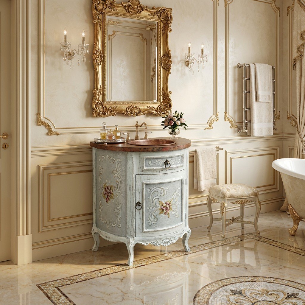 Lima Copper Vanity in Cabo Blanco Finish