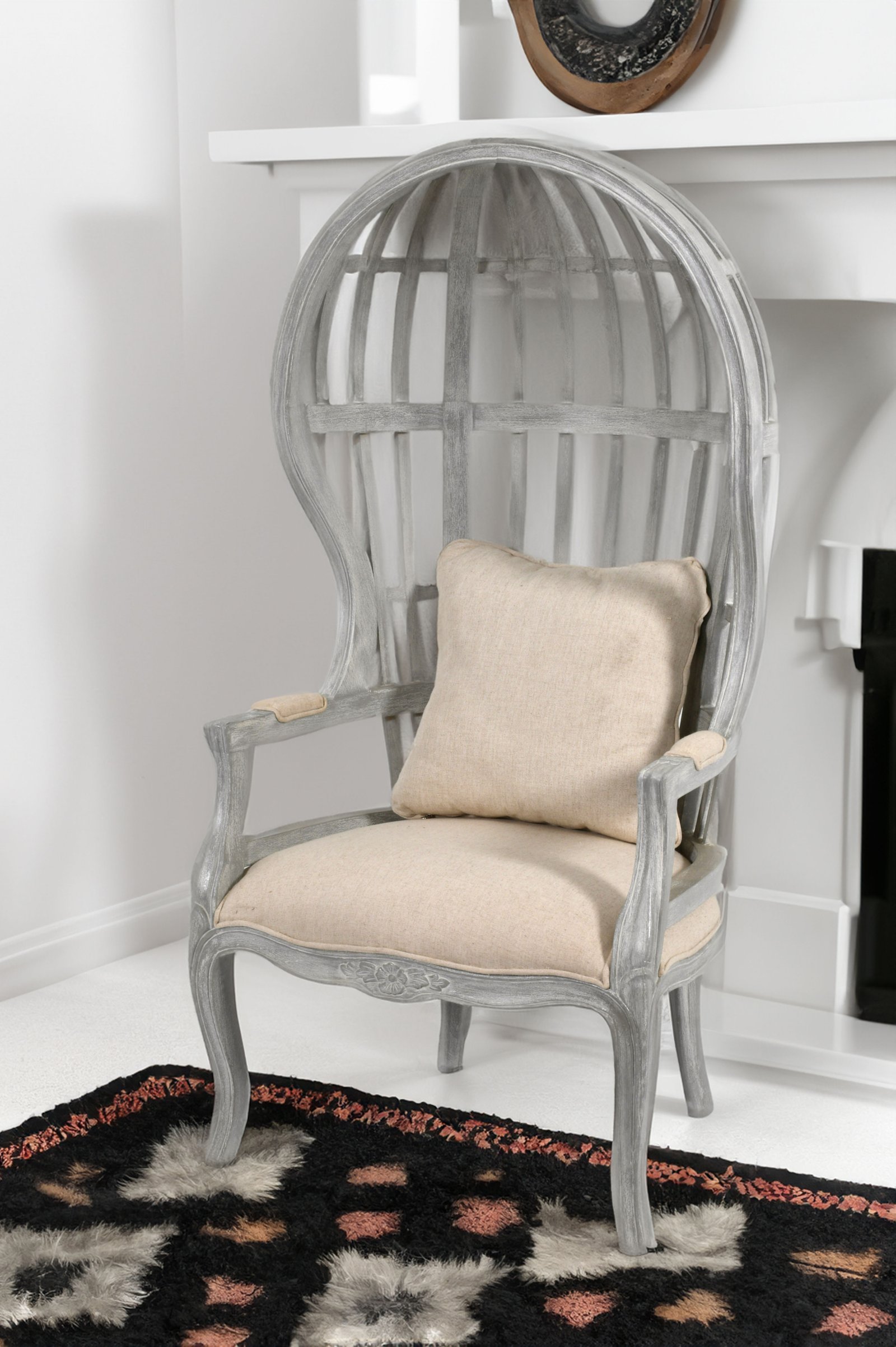 Mystique Grey Balloon Chair - Image 2