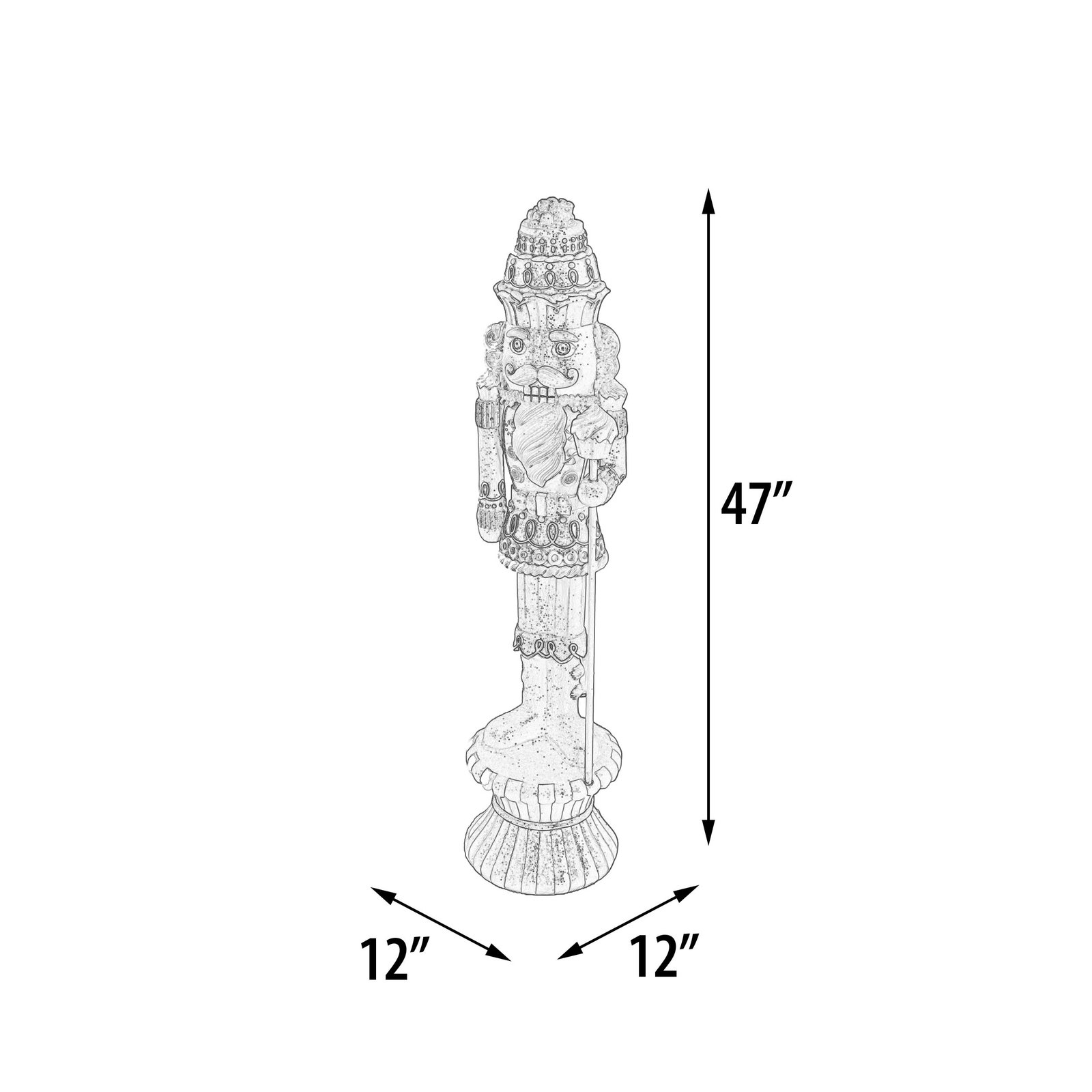 47H Pastel Cupcake Nutcracker - Image 5