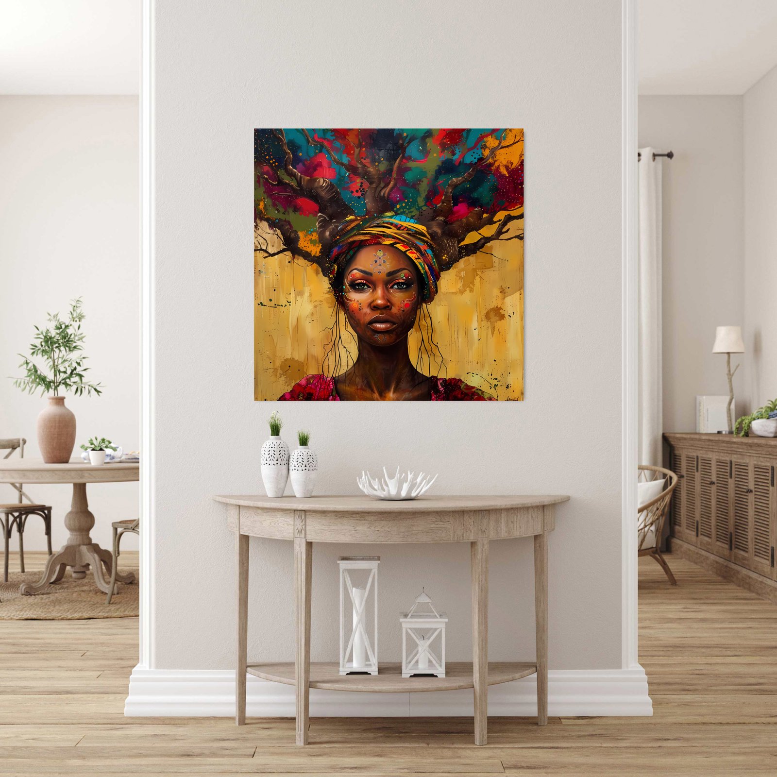 New Face Art 36x48 Gallery Wrapped Hand Embellished Giclee Canvas - Image 3