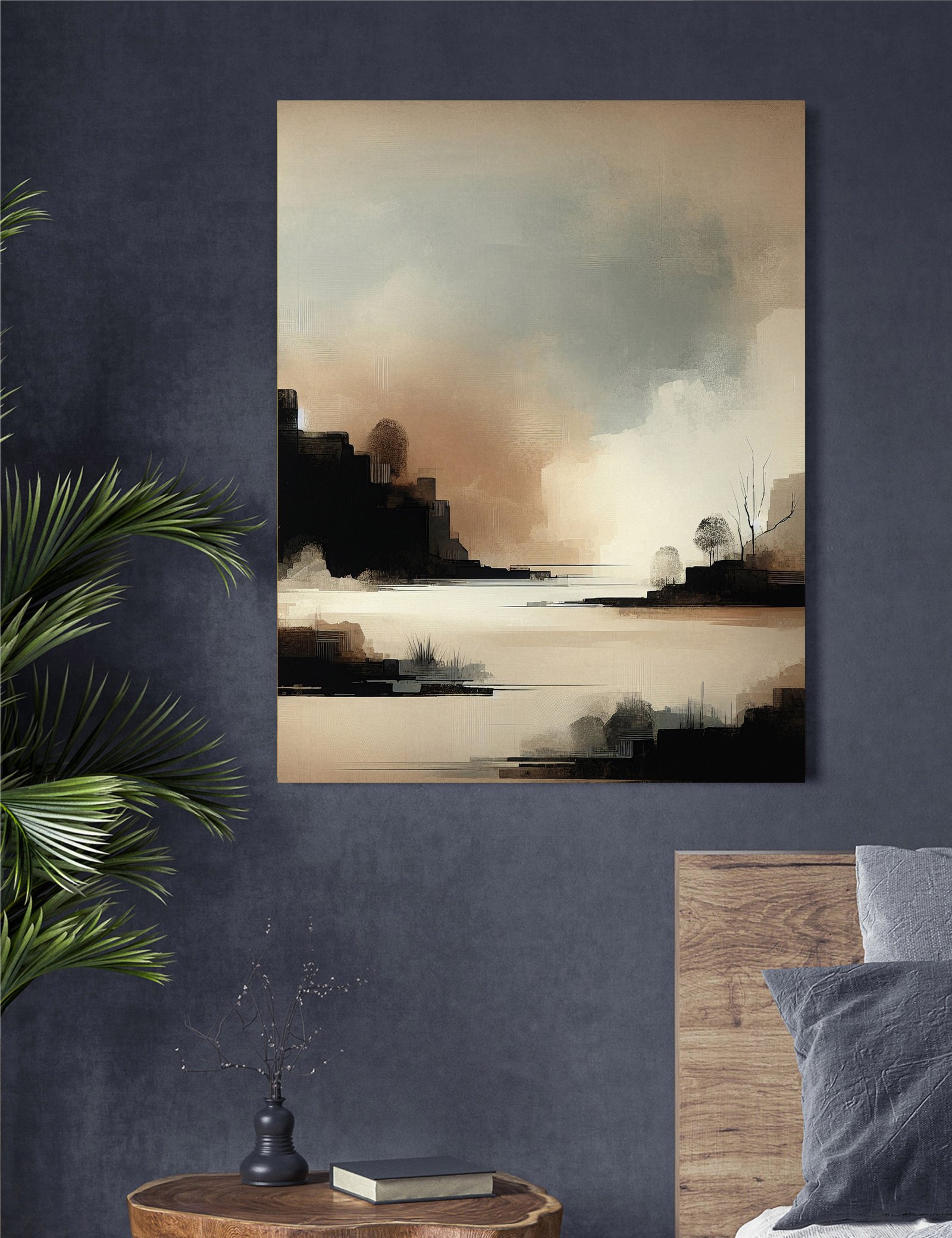 Soft Forest 36x48 Gallery Wrapped Hand Embellished Giclee Canvas - Image 3