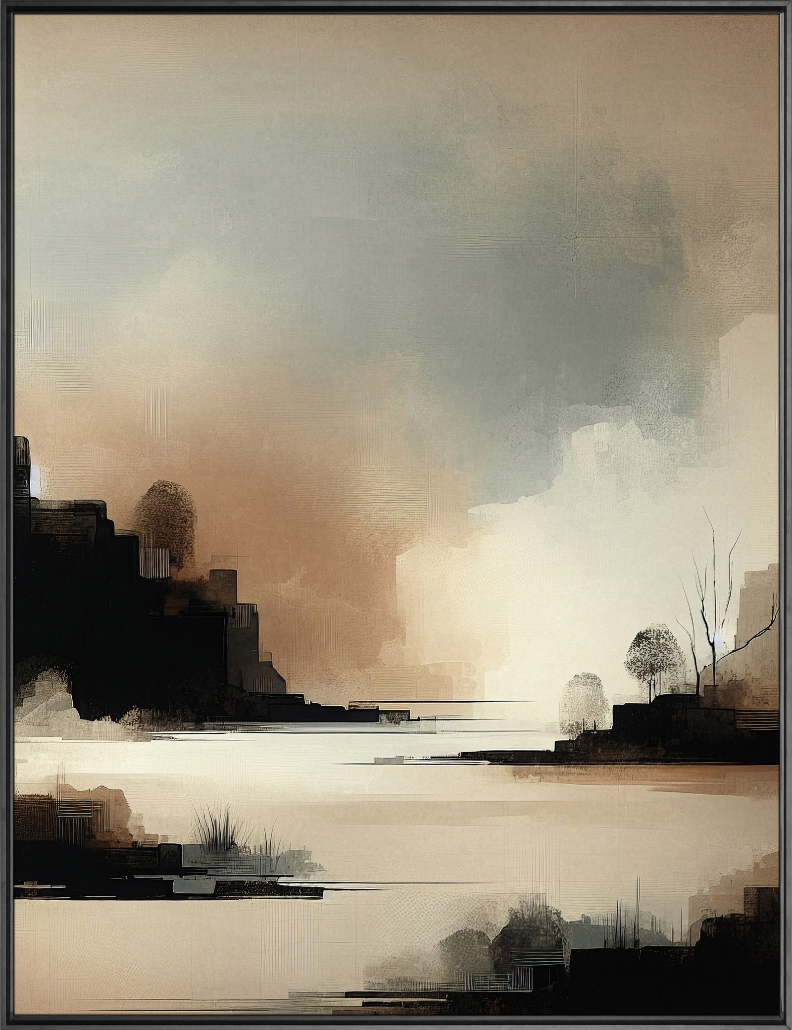 Soft Forest 36x48 Gallery Wrapped Hand Embellished Giclee Canvas - Image 4