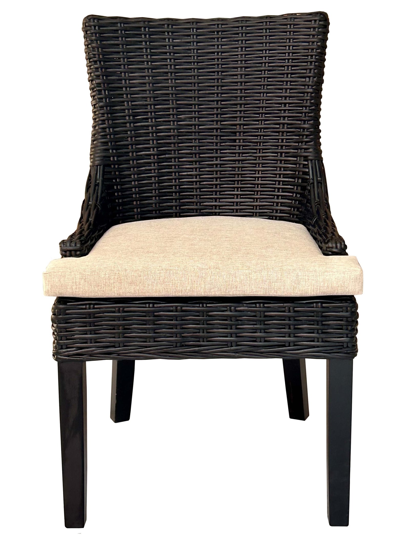 Alfresco Dining Chair Black Kuba Weave - Image 4